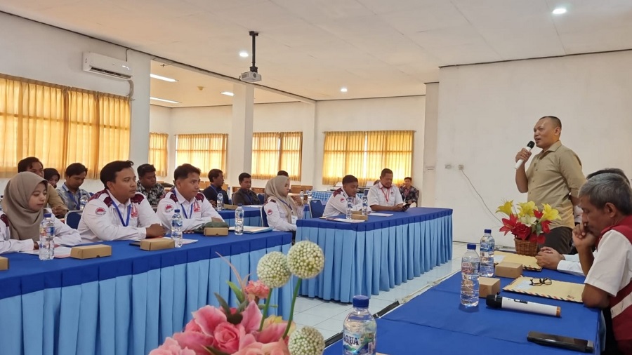 Kaprodi Teknik Geodesi S-1 ITN Malang, Dedy Kurnia Sunaryo, ST., MT., saat memberi sambutan pada acara Uji Kompetensi Kadaster di ITN Malang