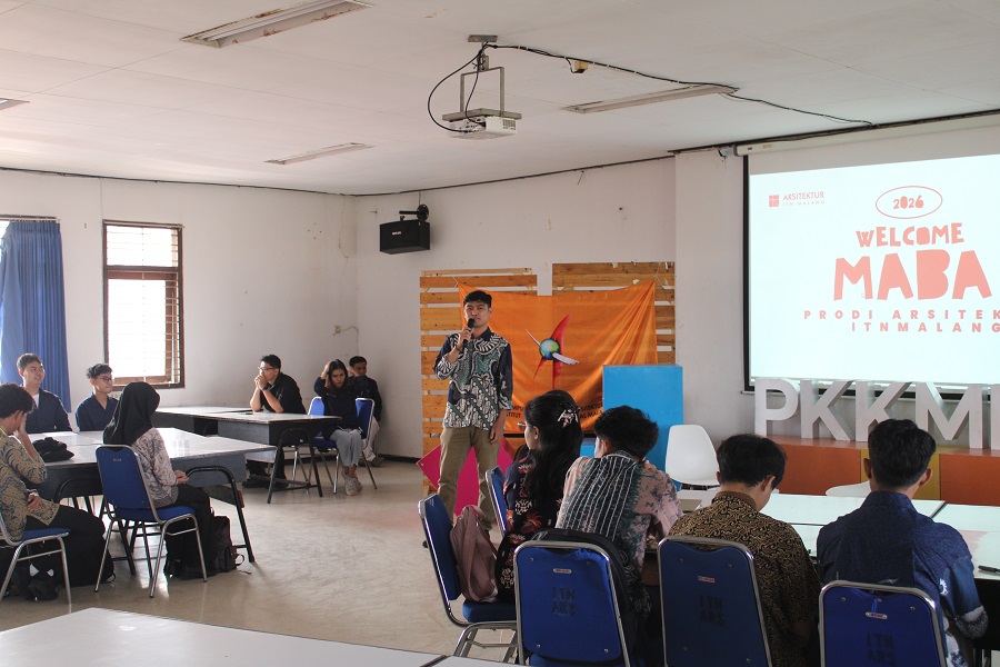 Suasana penerimaan maba di Prodi Arsitektur ITN Malang