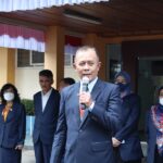 Dekan FTSP, ITN Malang, Dr. Ir. Hery Setyobudiarso M.Sc, saat memberi sambutan pada yudisium periode II FTSP ITN Malang 2022
