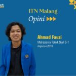 Ahmad Fauzi, mahasiswa Teknik Sipil S-1, ITN Malang, angkatan 2018.