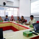 Dekan FTSP ITN Malang, Debby Budi Susanti, ST., MT., saat memberi sambutan Rapat Koordinasi Persiapan Pelaksanaan Pendamping Teknik Pembangunan Desa