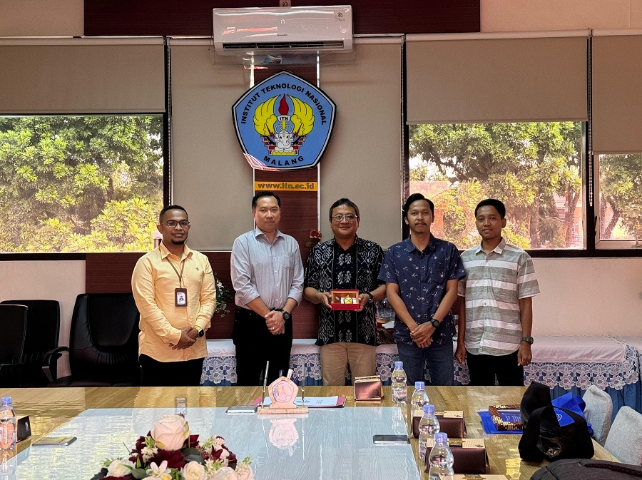 Rektor ITN Malang Awan Uji Krismanto, ST., MT., Ph.D, menerima kunjungan Kepala Bidang Penataan Ruang Dinas PUPR KabupatenKutai Barat