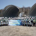 Kuliah Lapangan 2024 Teknik Sipil S-1 ITN Malang berkunjung ke proyek bangunan Jembatan Pandansimo di Bantul, Yogyakarta (1)