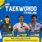 Mahasiswa ITN Malang meraih 5 medali dari Kejuaraan Taekwondo KBPP Polri Jatim Cup 2 2024