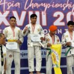 Wajih Ikli Syaf Mahasiswa ITN Malang saat mendapat Juara 1 Kejuaraan Jujitsu Unesa Open 2024, se-Asia Tenggara