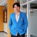 Dewa Gede Agung Gita Darma K., lulusan terbaik Teknik Geodesi S-1, Fakultas Teknik Sipil dan Perencanaan (FTSP) ITN Malang, pada wisuda ke 74 periode II tahun 2025